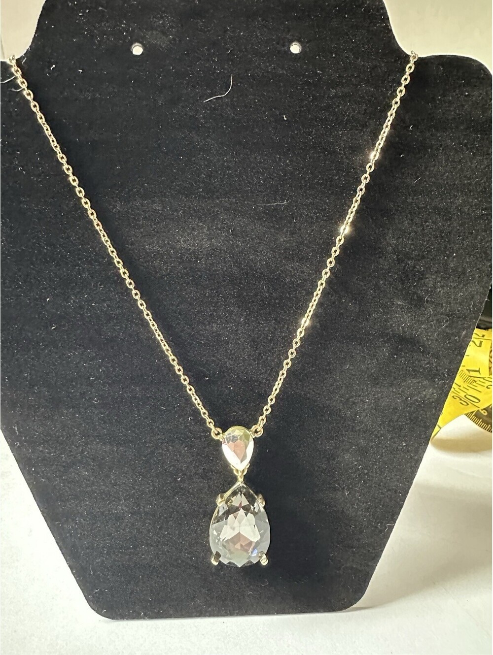 Loft Pear Shaped Topaz Colored Necklace